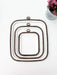 Transparent Square Embroidery Hoop - Nurge Flexible Cross Stitch Hoop Nurge Hoops - HobbyJobby