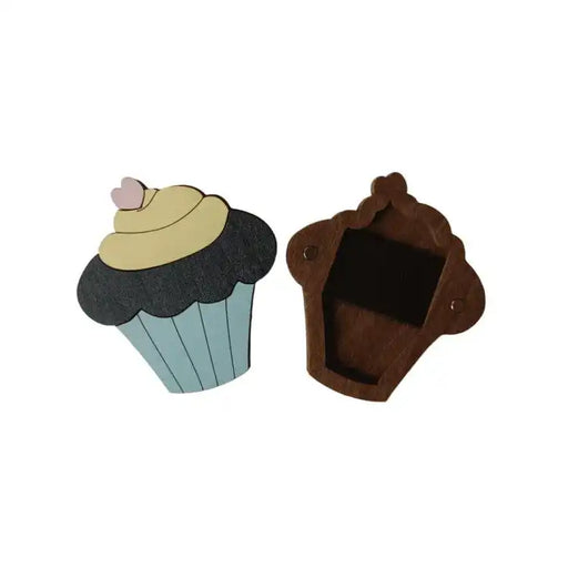 Wooden needle case "Chocolate cupcake" HobbyJobby Needle Cases - HobbyJobby