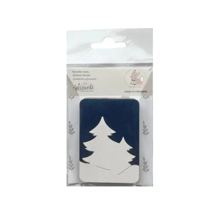 Wooden needle case "Winter forest" HobbyJobby Needle Cases - HobbyJobby