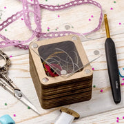 Wooden Storage Box for Handcrafts Wonderland Crafts Organizer Box - HobbyJobby