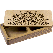 Wooden Storage Box for Handcrafts Wonderland Crafts Organizer Box - HobbyJobby