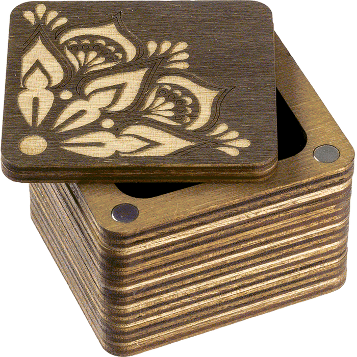 Wooden Storage Box for Handcrafts Wonderland Crafts Organizer Box - HobbyJobby