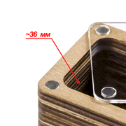 Wooden Storage Box for Handcrafts Wonderland Crafts Organizer Box - HobbyJobby