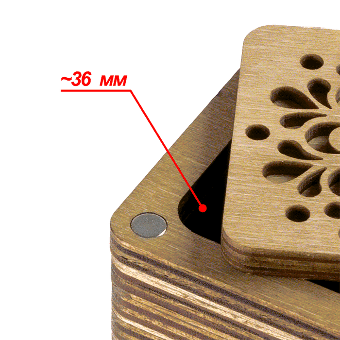 Wooden Storage Box for Handcrafts Wonderland Crafts Organizer Box - HobbyJobby