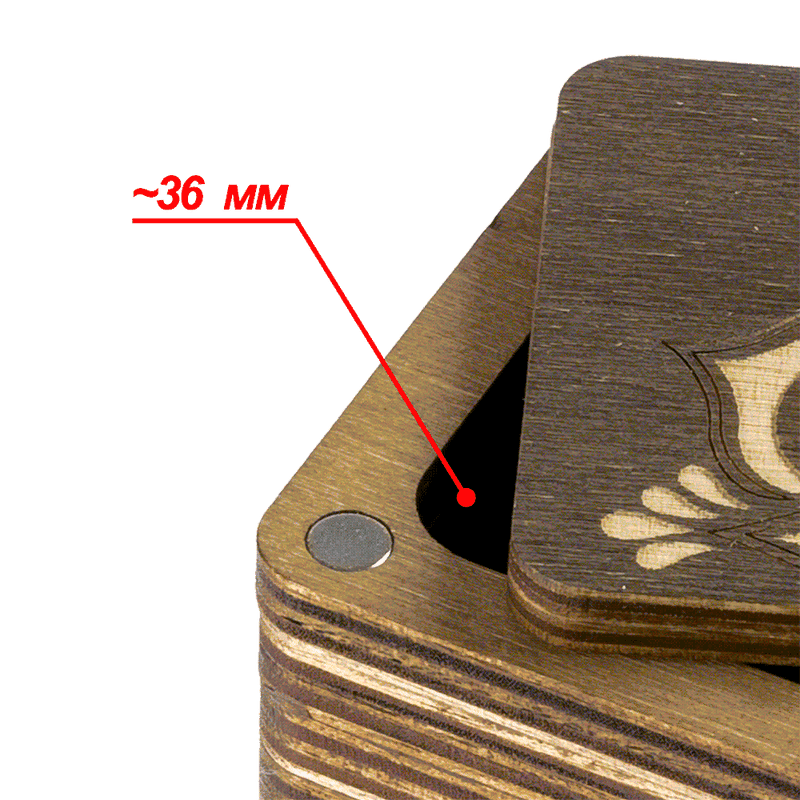 Wooden Storage Box for Handcrafts Wonderland Crafts Organizer Box - HobbyJobby