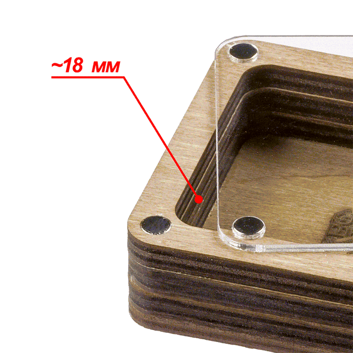 Wooden Storage Box for Handcrafts Wonderland Crafts Organizer Box - HobbyJobby