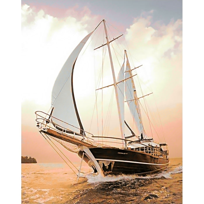 Diamond Painting Kit - YACHT 38 _ 48 CM WD227