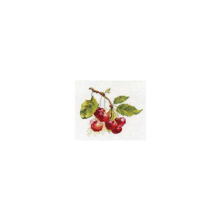 Alisa Cross Stitch Kit - Cherry Alisa Cross Stitch Kits - HobbyJobby