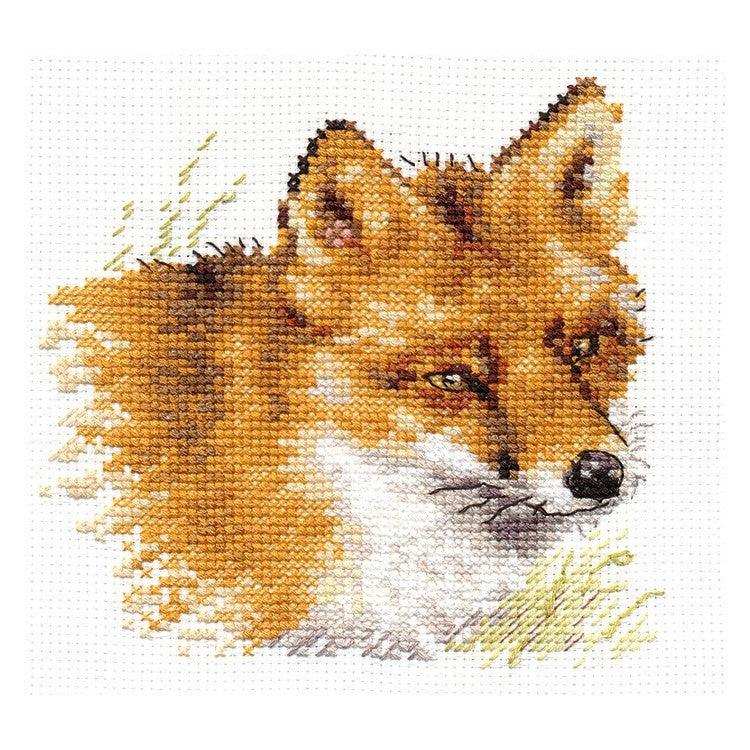 Alisa Cross Stitch Kit - Fox Alisa Cross Stitch Kits - HobbyJobby