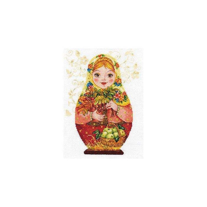 Alisa Cross Stitch Kit - Matreshki. Autumn Beauty Alisa Cross Stitch Kits - HobbyJobby