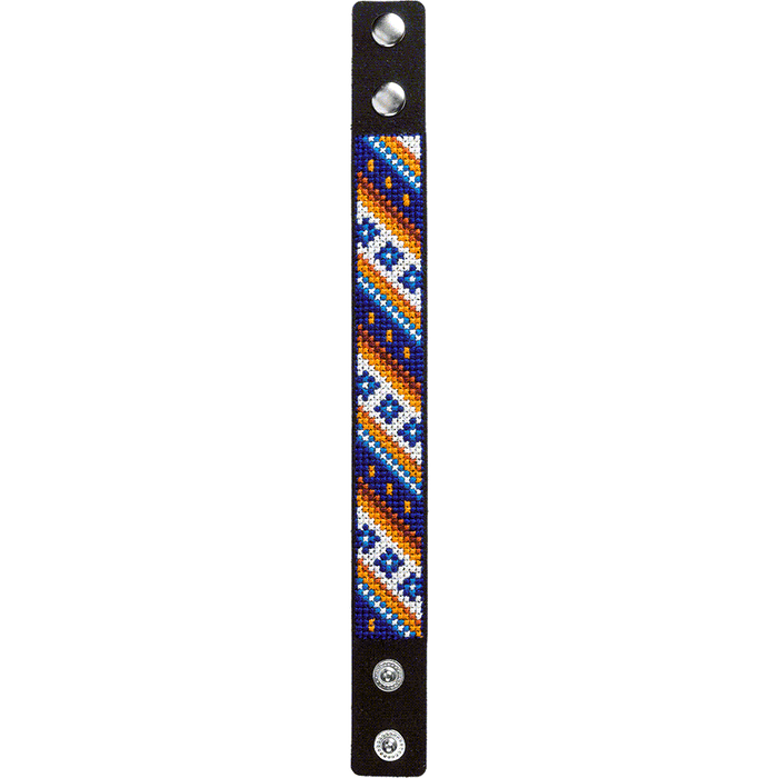 Bracelet Needlecraft Kit - Cross Stitch Kits on Leather Wonderland Crafts Bracelet Kits - HobbyJobby