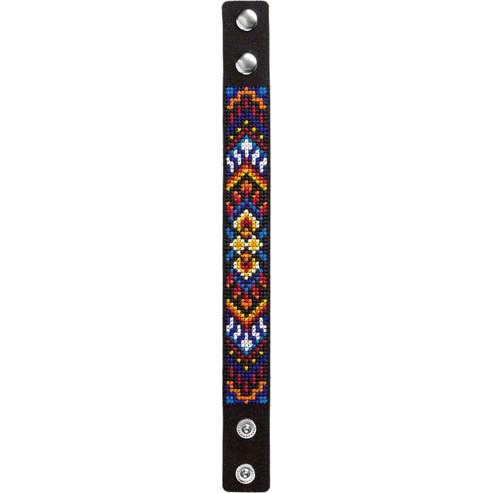 Bracelet Needlecraft Kit - Cross Stitch Kits on Leather Wonderland Crafts Bracelet Kits - HobbyJobby