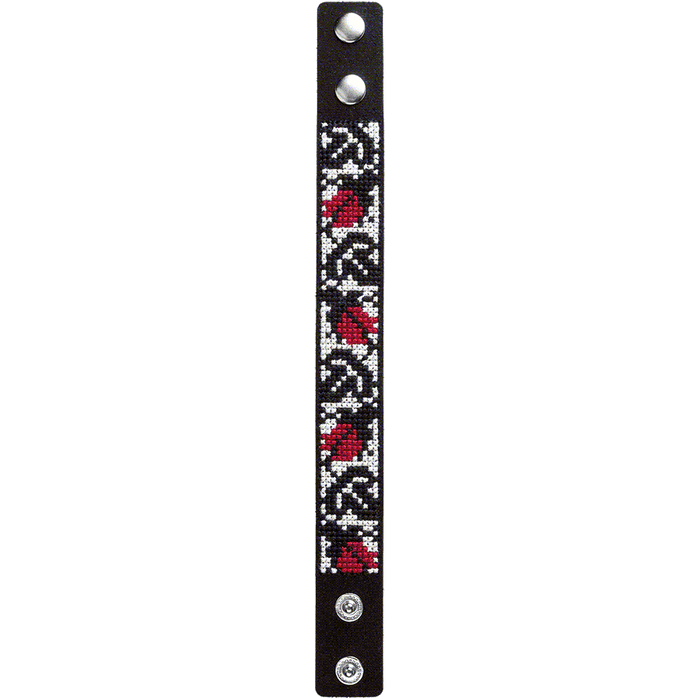 Bracelet Needlecraft Kit - Cross Stitch Kits on Leather Wonderland Crafts Bracelet Kits - HobbyJobby