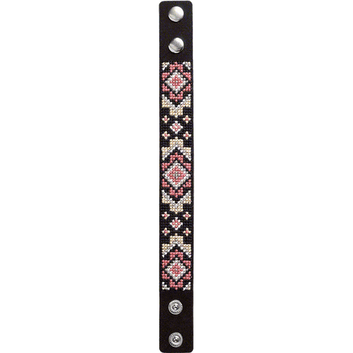 Bracelet Needlecraft Kit - Cross Stitch Kits on Leather Wonderland Crafts Bracelet Kits - HobbyJobby