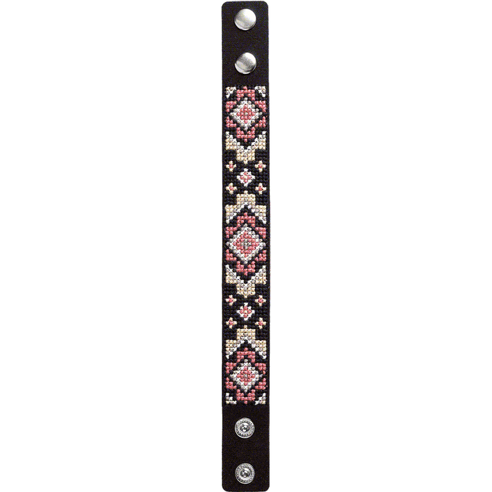Bracelet Needlecraft Kit - Cross Stitch Kits on Leather Wonderland Crafts Bracelet Kits - HobbyJobby