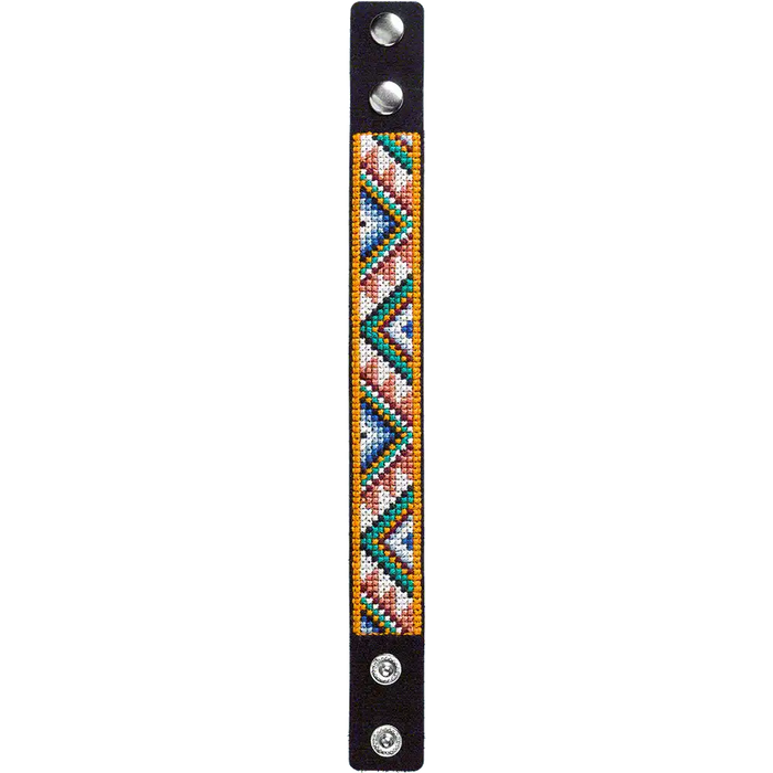 Bracelet Needlecraft Kit - Cross Stitch Kits on Leather Wonderland Crafts Bracelet Kits - HobbyJobby