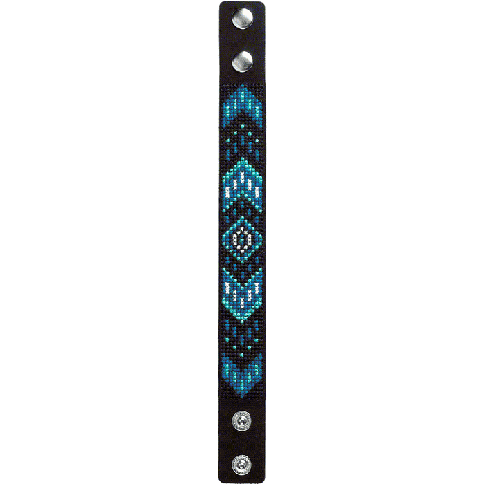 Bracelet Needlecraft Kit - Cross Stitch Kits on Leather Wonderland Crafts Bracelet Kits - HobbyJobby