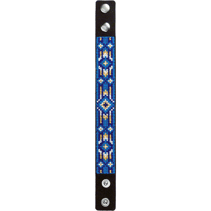 Bracelet Needlecraft Kit - Cross Stitch Kits on Leather Wonderland Crafts Bracelet Kits - HobbyJobby