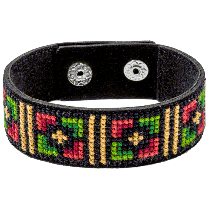 Bracelet Needlecraft Kit - Cross Stitch Kits on Leather Wonderland Crafts Bracelet Kits - HobbyJobby