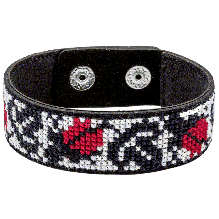Bracelet Needlecraft Kit - Cross Stitch Kits on Leather Wonderland Crafts Bracelet Kits - HobbyJobby