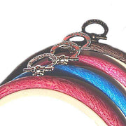 Brown Embroidery Round Hoop - Nurge Flexible Hoop, Round Cross Stitch Hoop Hoops - HobbyJobby