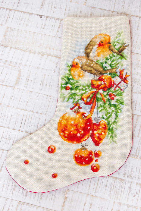Christmas Stockings - Birds PM1229 - HobbyJobby