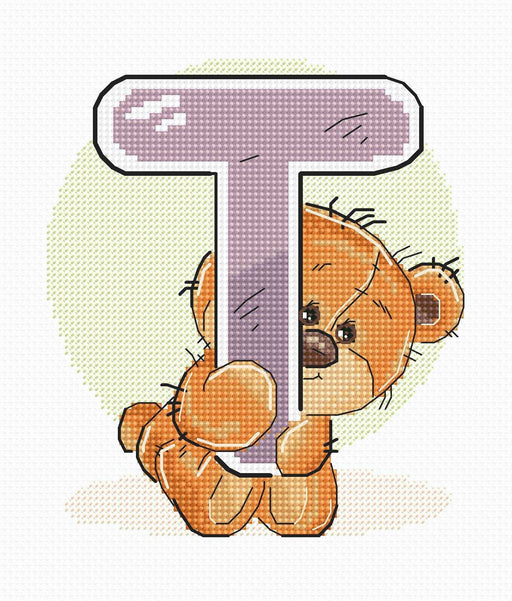 Cross Stitch Kit Alphabet - Luca-S Kit - Letter „T” B1221 - HobbyJobby