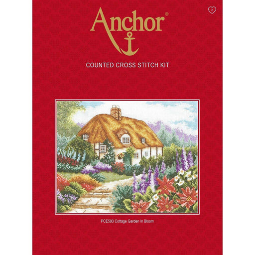 Cross Stitch Kit Anchor - Cottage Garden In Bloom Cross Stitch Kits - HobbyJobby