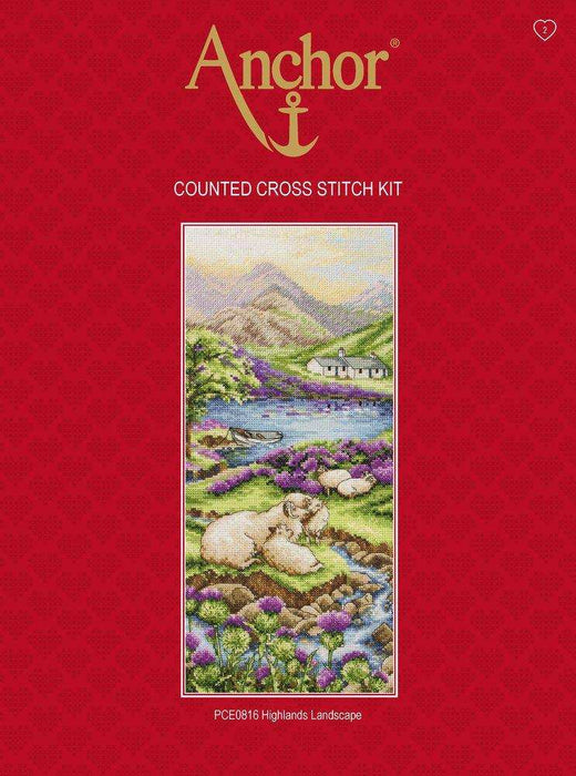 Cross Stitch Kit Anchor - Highlands Landscape Cross Stitch Kits - HobbyJobby