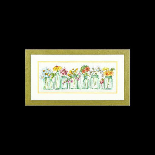 Cross Stitch Kit Dimensions - Mason Jar Lineup, D70-35310 Dimensions Cross Stitch Kits - HobbyJobby