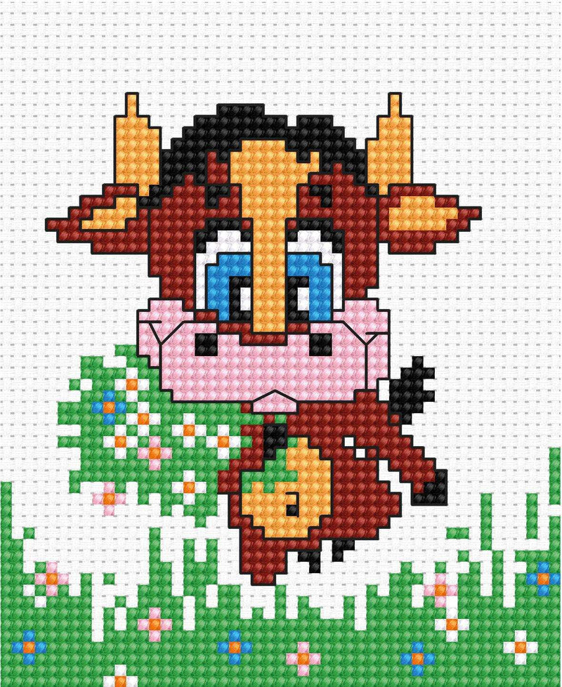 Cross Stitch Kit for Beginners - Kids Embroidery Kit B047 - HobbyJobby