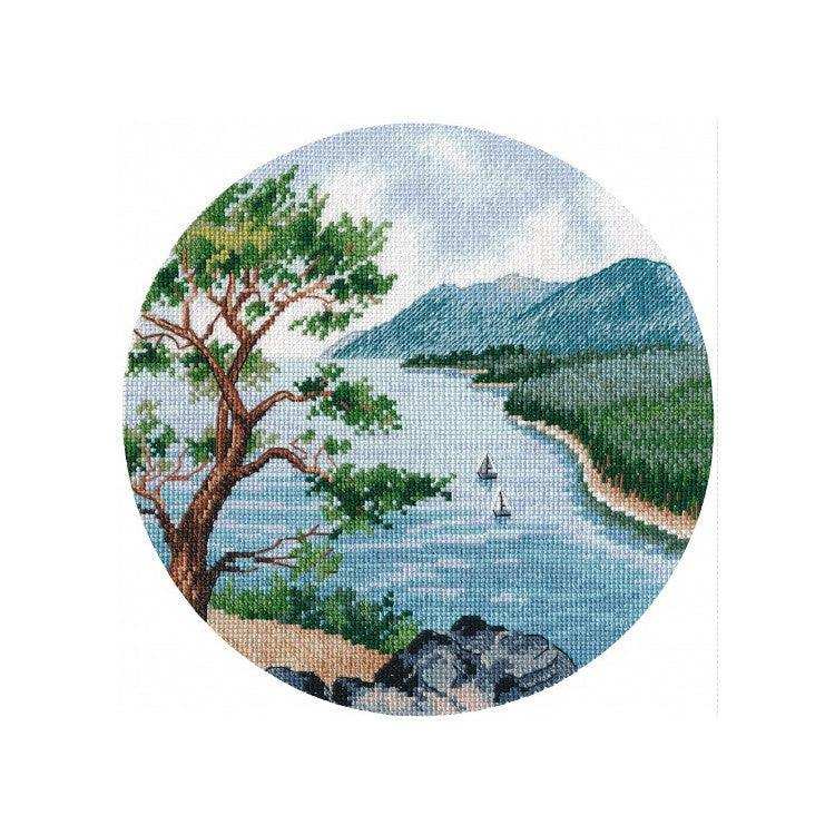 Cross stitch kit "Lake Baikal" Oven Cross Stitch Kits - HobbyJobby