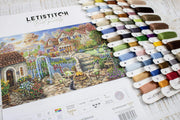 Cross Stitch Kit LetiStitch - Backyard Retreat - HobbyJobby