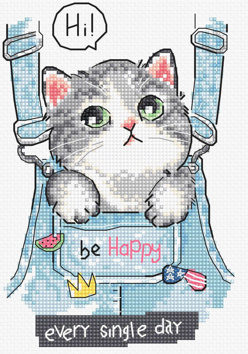 Cross Stitch Kit LetiStitch - Be Happy! Cross Stitch Kits - HobbyJobby