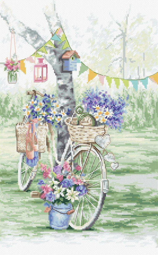 Cross Stitch Kit LetiStitch - Bike, Leti971 - HobbyJobby