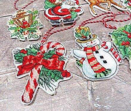Cross Stitch Kit LetiStitch - Christmas Toys Kit nr.1 - HobbyJobby