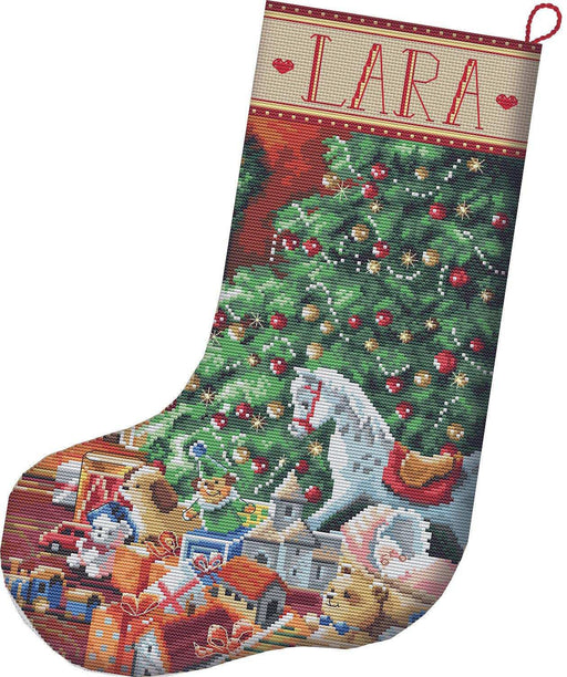 Cross Stitch Kit LetiStitch - Cozy Christmas Stocking - HobbyJobby