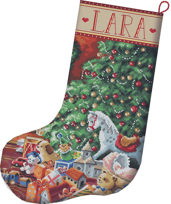 Cross Stitch Kit LetiStitch - Cozy Christmas Stocking - HobbyJobby