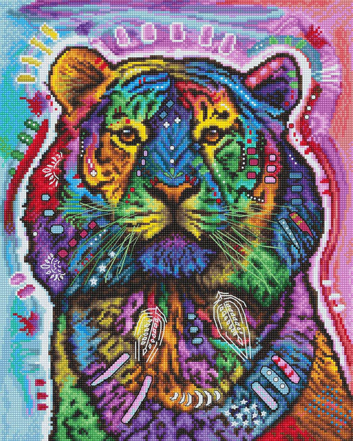 Cross Stitch Kit LetiStitch - Curious Tiger - HobbyJobby