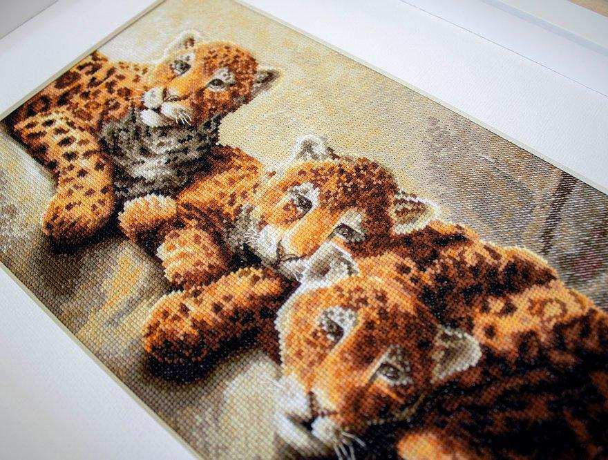 Cross Stitch Kit LetiStitch - Leopards LetiStitch Cross Stitch Kits - HobbyJobby