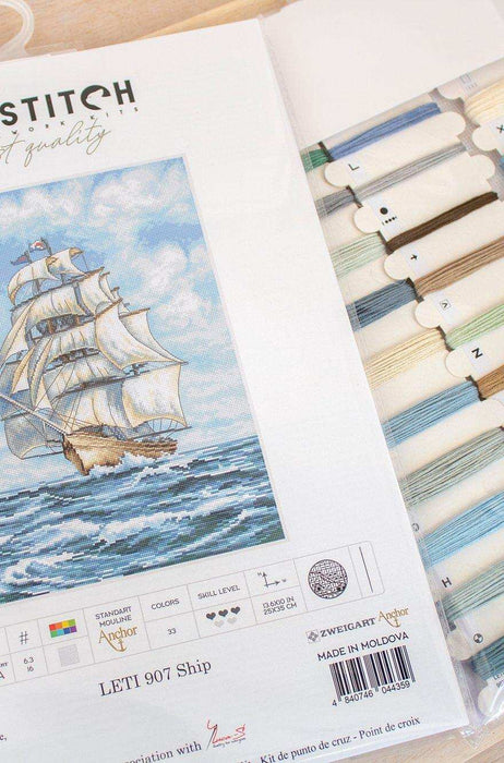 Cross Stitch Kit LetiStitch - Ship, Leti907 LetiStitch Cross Stitch Kits - HobbyJobby