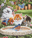 Cross Stitch Kit LetiStitch - Splashing Up Some Fun, L8028 Cross Stitch Kits - HobbyJobby