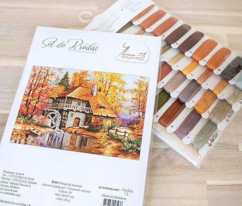 Cross Stitch Kit Luca-S - Autumn Landscape, B481 - Luca-S