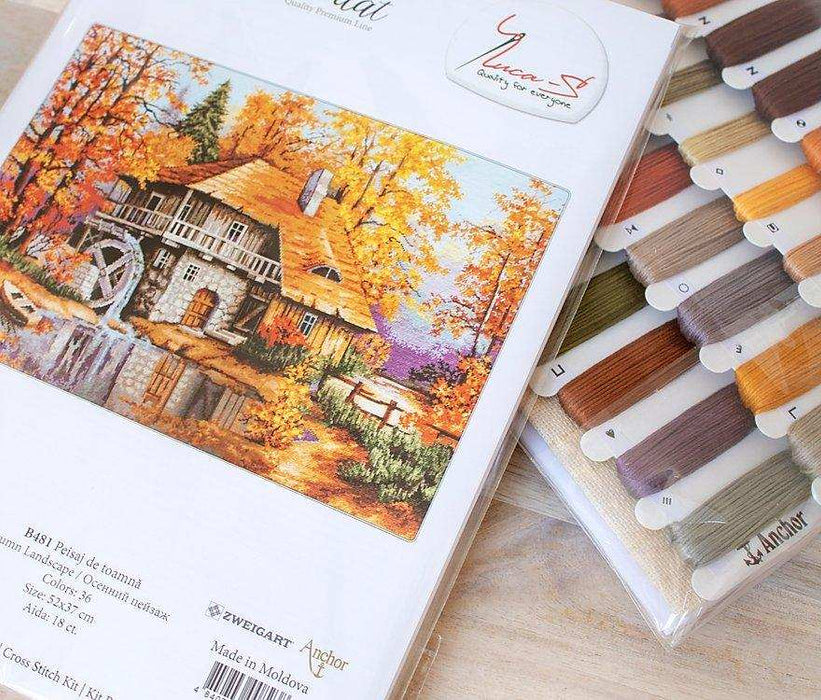 Cross Stitch Kit Luca-S - Autumn Landscape, B481 - Luca-S