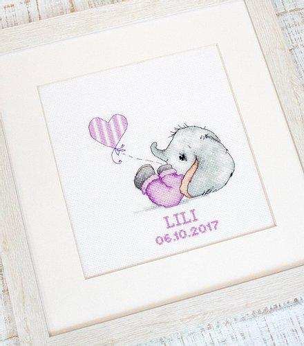 Cross Stitch Kit Luca-S - Baby Girl, B1133 - Luca-S
