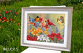 Cross Stitch Kit Luca-S - Backyard Birds with Daylilies, BU5024 Cross Stitch Kits - HobbyJobby