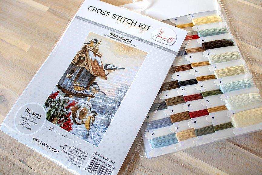 Cross Stitch Kit Luca-S - Bird House, BU4021 - HobbyJobby