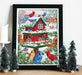 Cross Stitch Kit Luca-S - Blissful Bird Feeder, B2417 Cross Stitch Kits - HobbyJobby