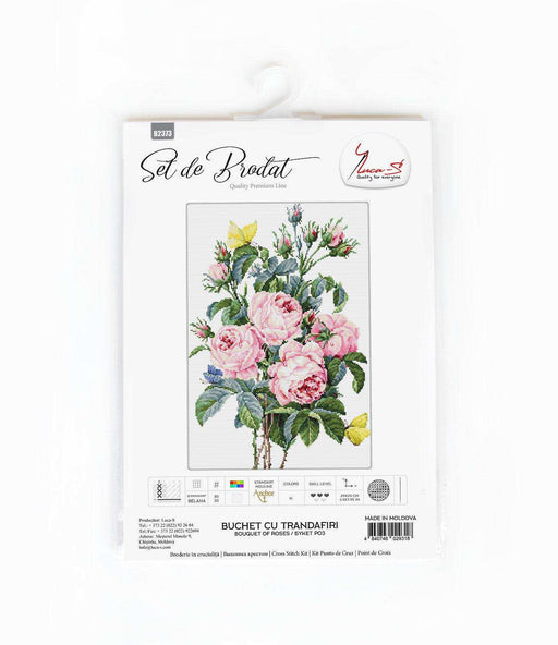 Cross Stitch Kit Luca-S - Bouquet of roses, B2373 - HobbyJobby