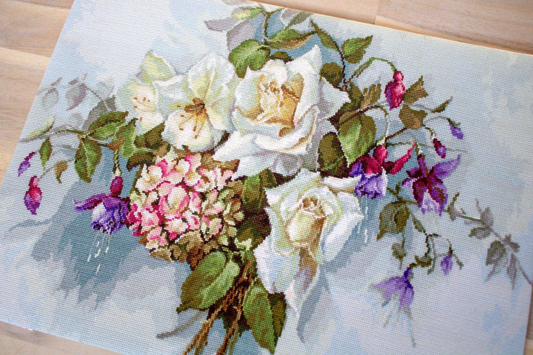Cross Stitch Kit Luca-S - Bouquet of roses BA2363 - HobbyJobby